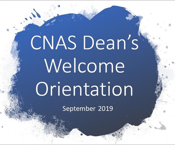 2019 CNAS Dean's Welcome image