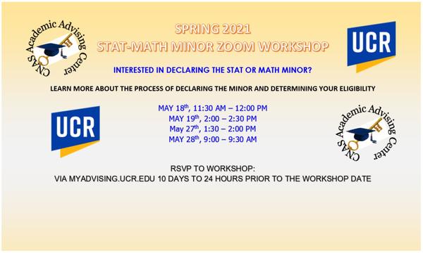 Math Stat Minor Workshop May 2021