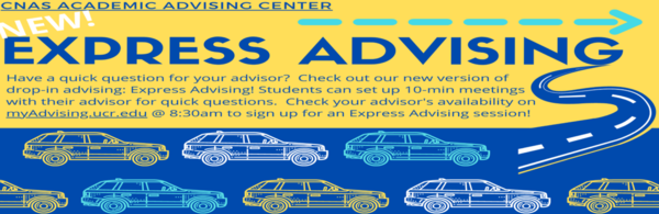 CNAS Express Advising Banner Image