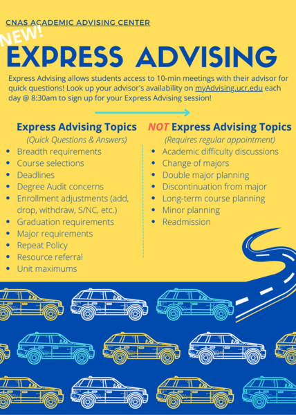 CNAS Express Advising Flyer Large Image