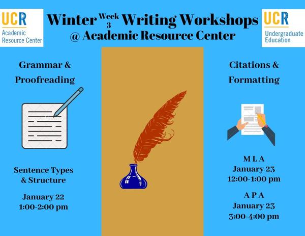 Winter Writing Workshops