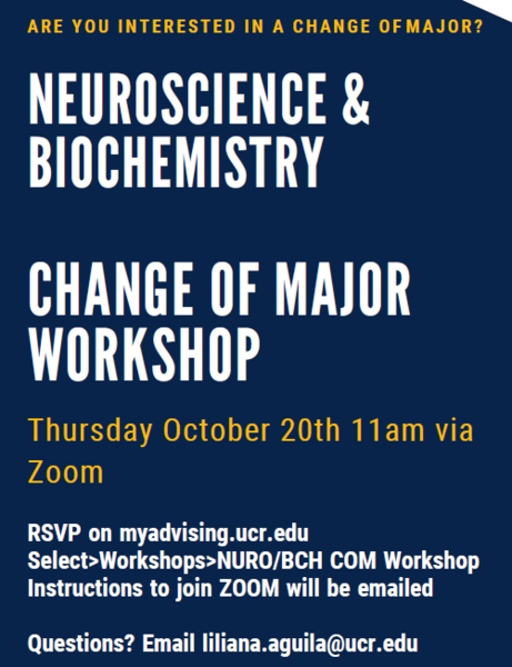 BCH NURO COM Workshops | CNAS Undergraduate Academic Advising Center