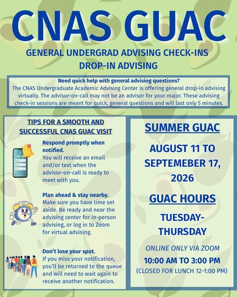 GUAC Aug 11 to Sept 17, 2026