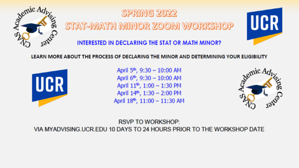 STAT MATH 22S Minor Workshop Flyer Image