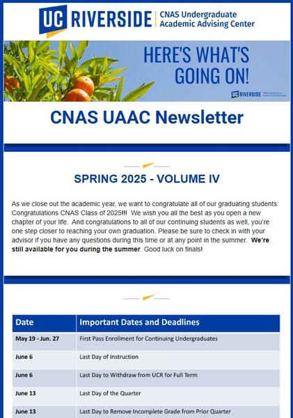 CNAS Newsletter Thumbnail  Spring 25 Volume 4