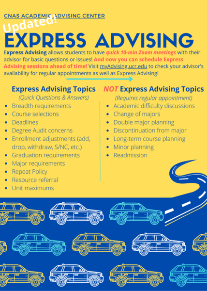 Updated Express Advising Large Flyer