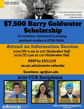 Barry Goldwater Scholarship 2019