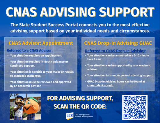 CNAS Advising Support Via Slate